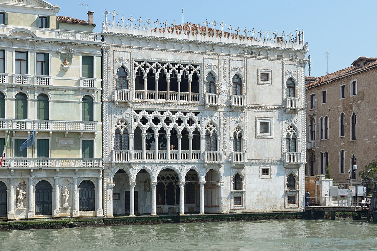 The Ca' d'Oro and its neighbor on the Grand Canal