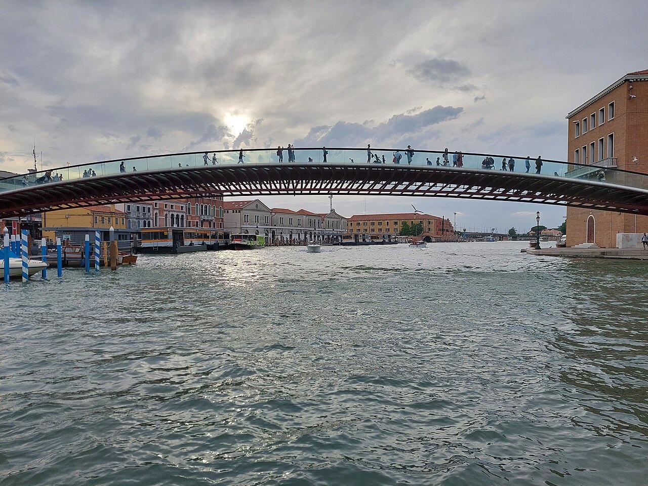 The Ponte della Costituzione from the water
