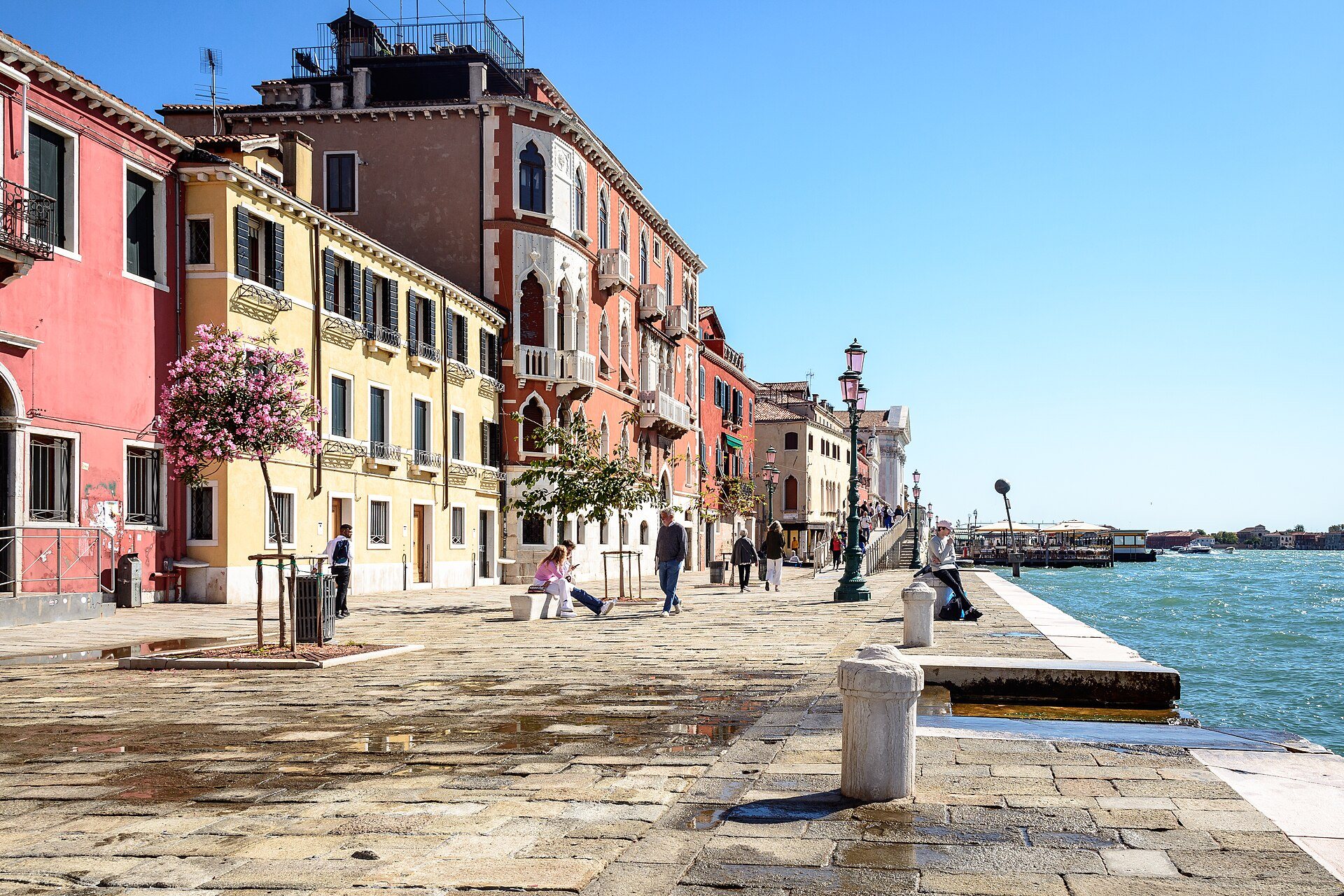 The Zattere in Dorsoduro, open to the Giudecca Canal