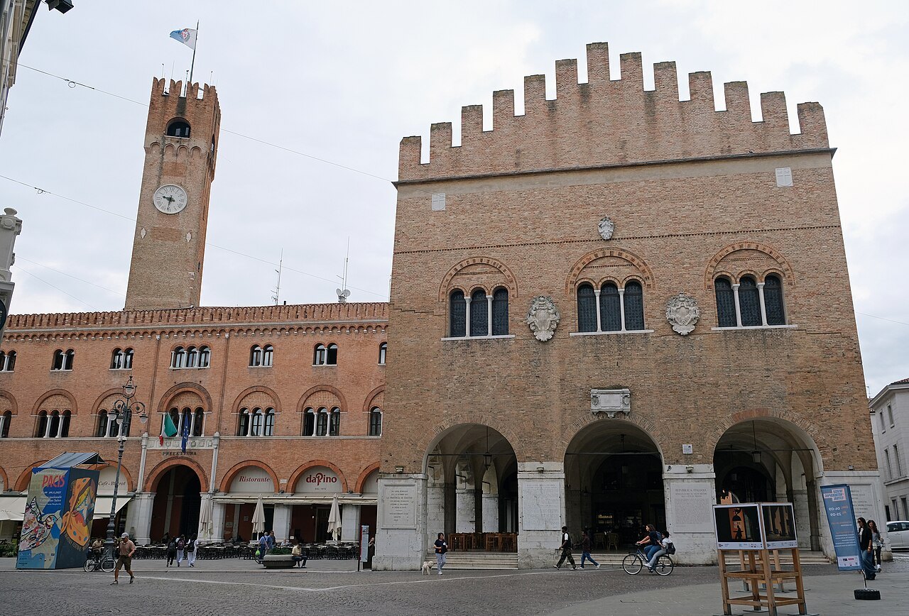 The Palazzo dei Trecento in Treviso and its tower