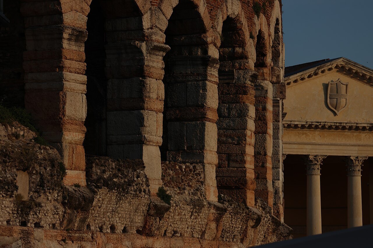 The arches of the Arena in Verona