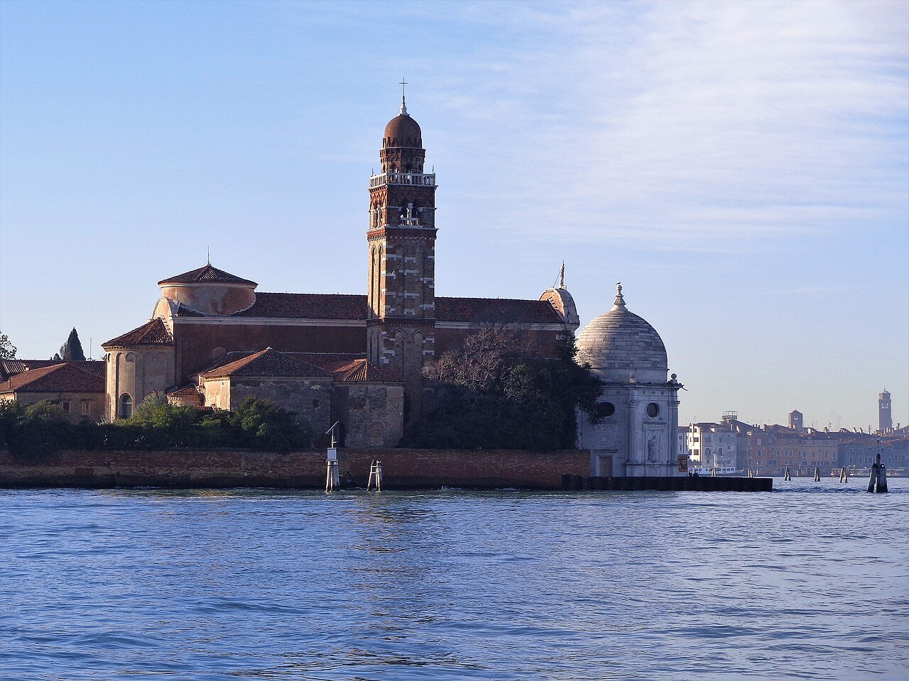 San Michele, the cemetery island, from the water
