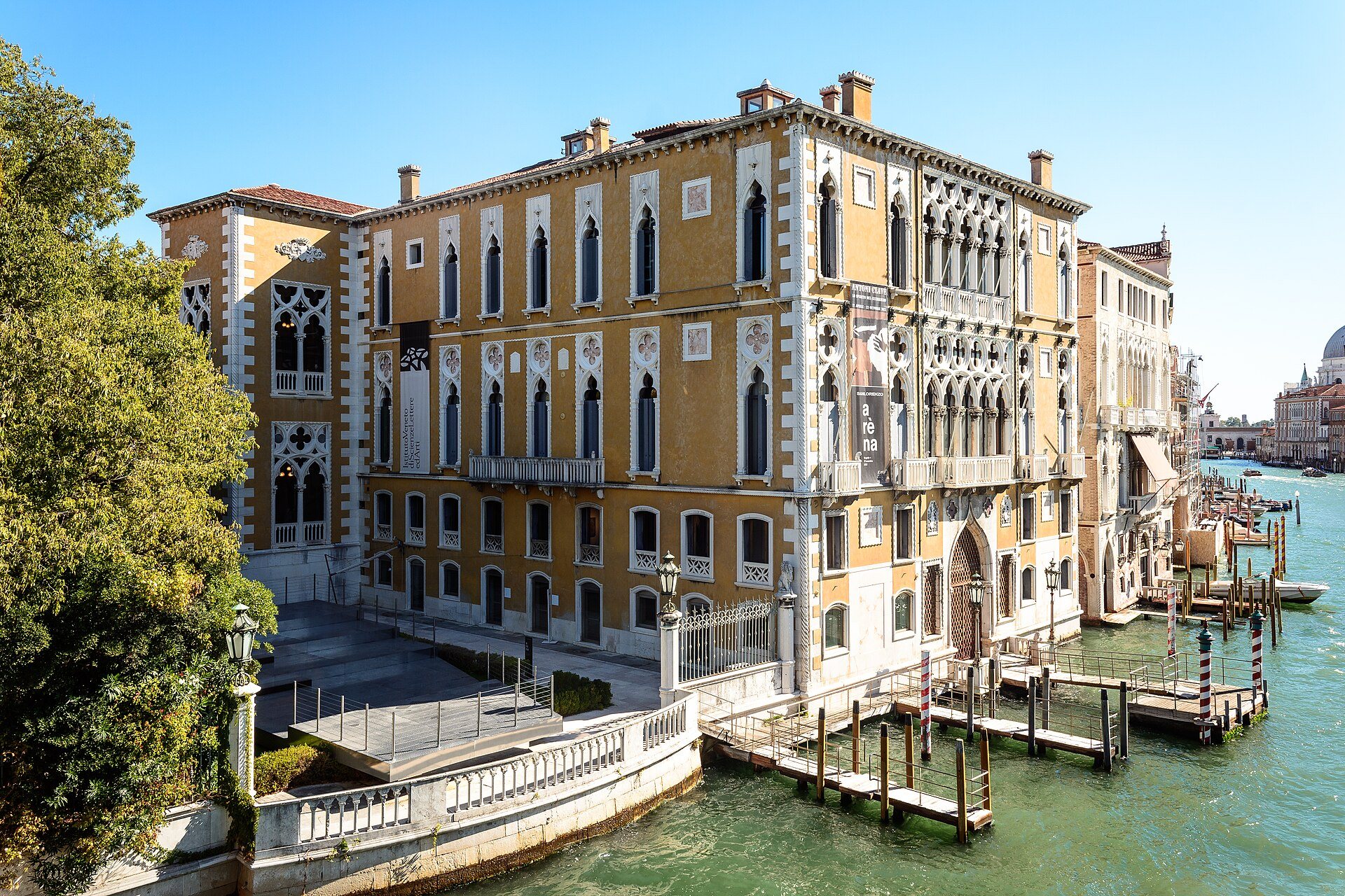 Palazzo Cavalli-Franchetti by the Accademia bridge on the Grand Canal