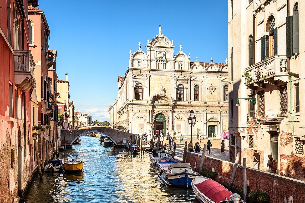 The Scuola Grande di San Marco at the end of the Rio dei Mendicanti