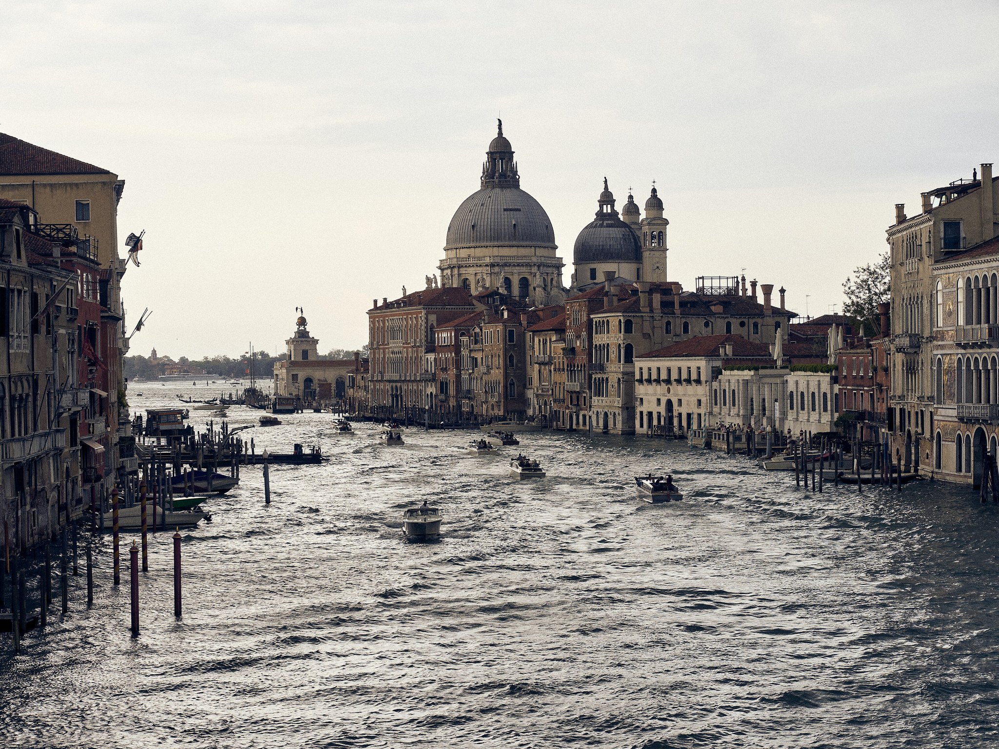 The Grand Canal looking towards the Salute, the way most visitors first see the city